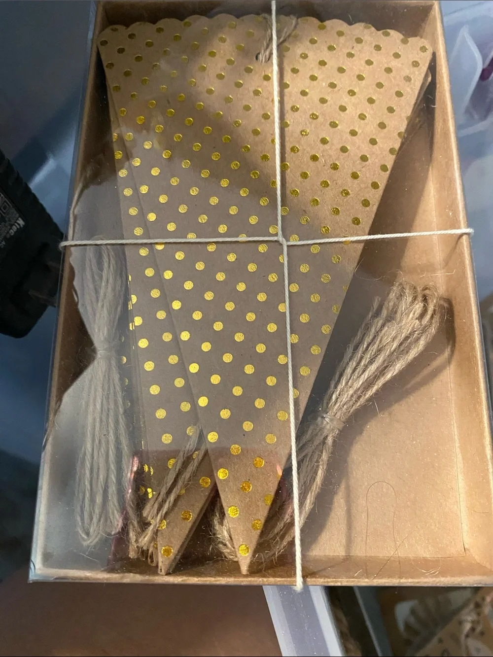 Gold Paper Party Decorations Fan Rosettes & Confetti Cones. M 237